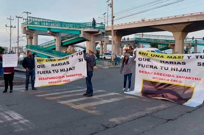 Protestan por jovencita desaparecida en Texcoco