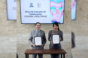 Firma del convenio de colaboración entre la CODHEM y la asociación civil Realitrans