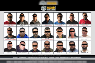 Algunos de los detenidos fueron presentados tras operativos derivados de las investigaciones de la Fiscalía del Estado de México