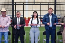 #DonatoGuerra estrena multideportivo con la primera cancha pública de pádel en el #SurEdoméx