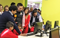 Inaugura César Serrano primera Biblioteca Híbrida de San Mateo Atenco